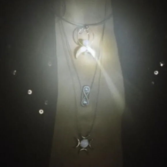 Pamela Love Stardust Lunar 14K Gold Plated Moonstone necklace - Picture 2 of 4